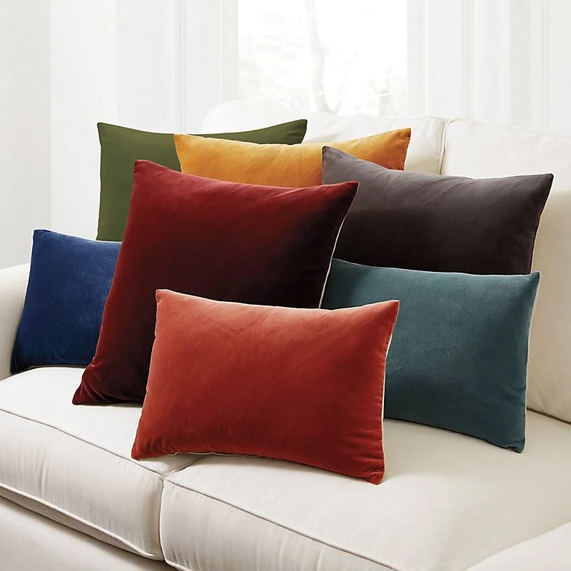 Signature Velvet & Linen Pillow Sage 20x22 x 20x22 - Ballard Designs