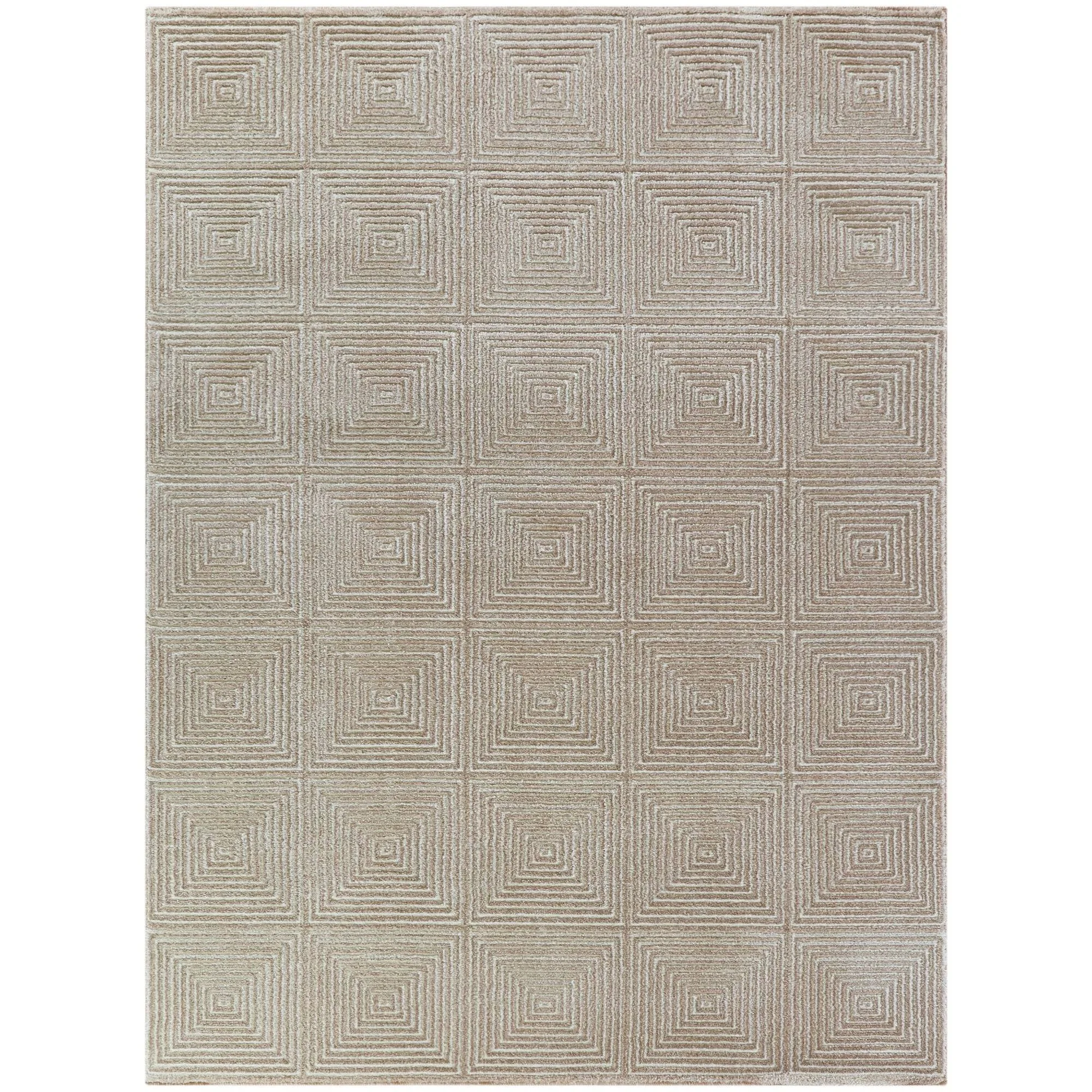 Balta Cabell Tan 5 ft. x 7 ft. Geometric Area Rug