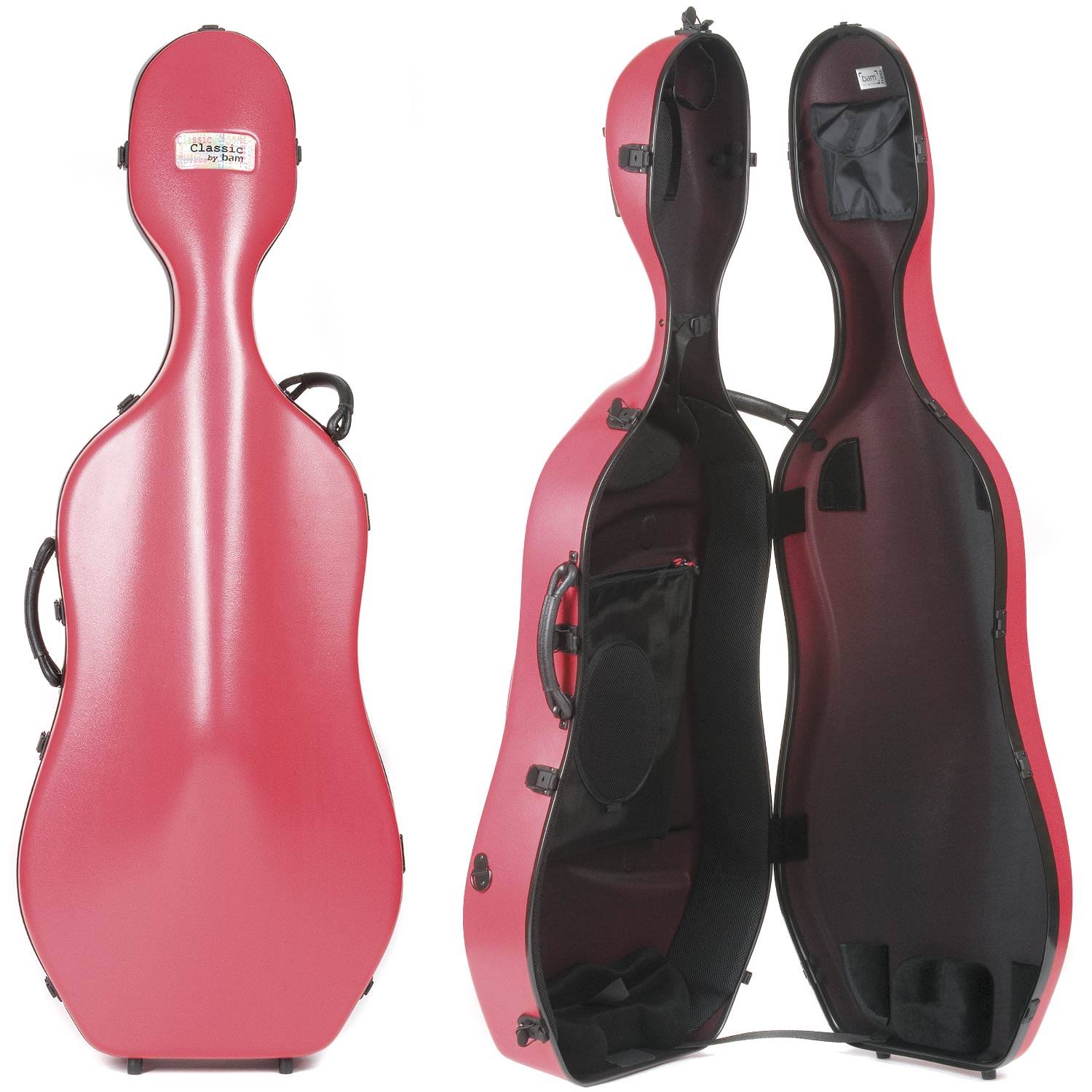 BAM 1001S Red Classic Cello Case