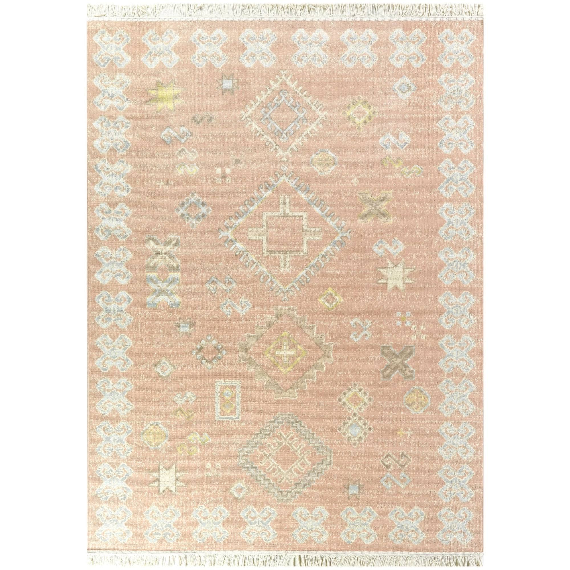 Thomas Boho Tribal Area Rug - 7&10x22 x 10& - Pink