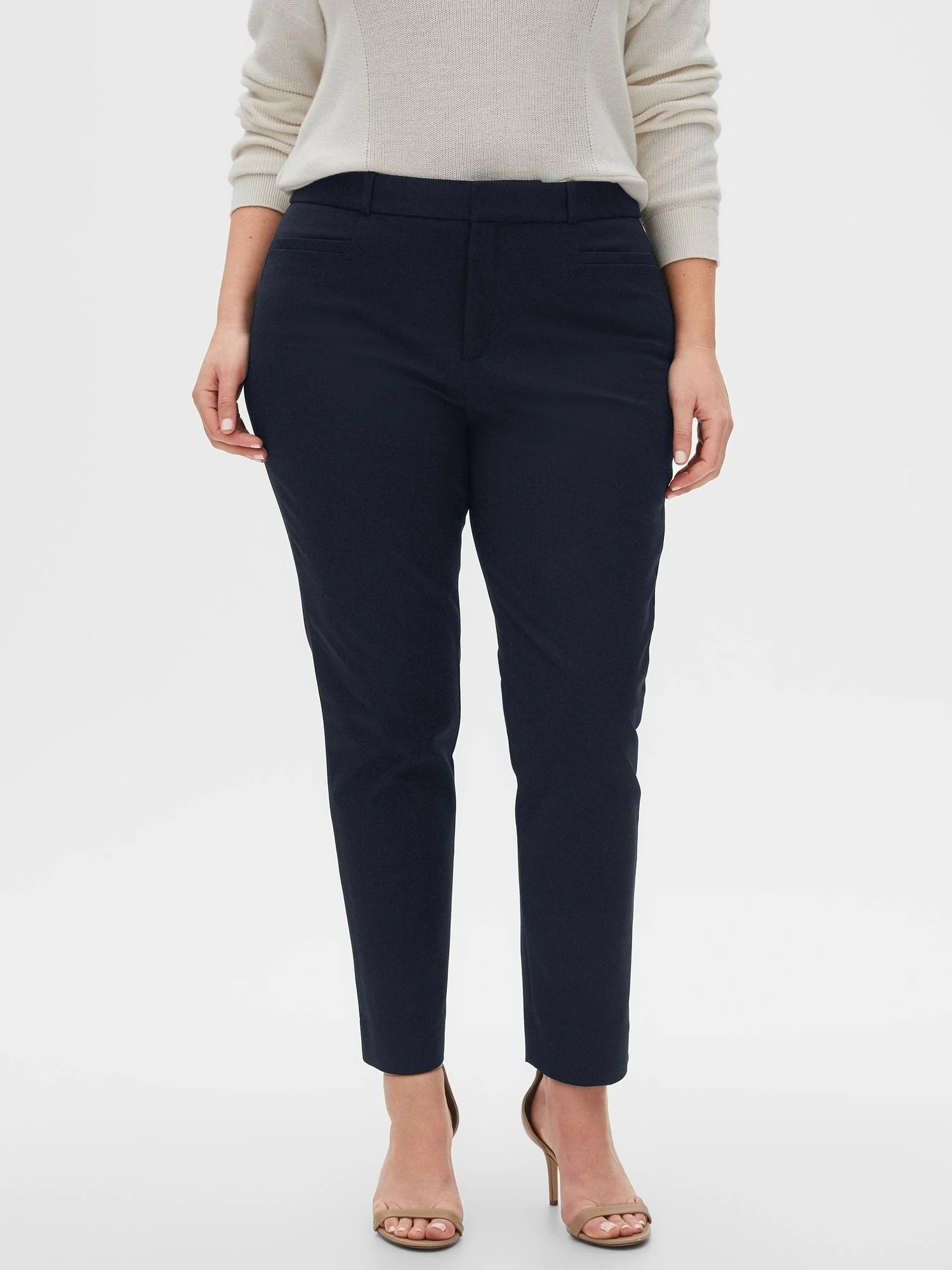 Women's Curvy Sloan Slim Ankle Pant True Navy