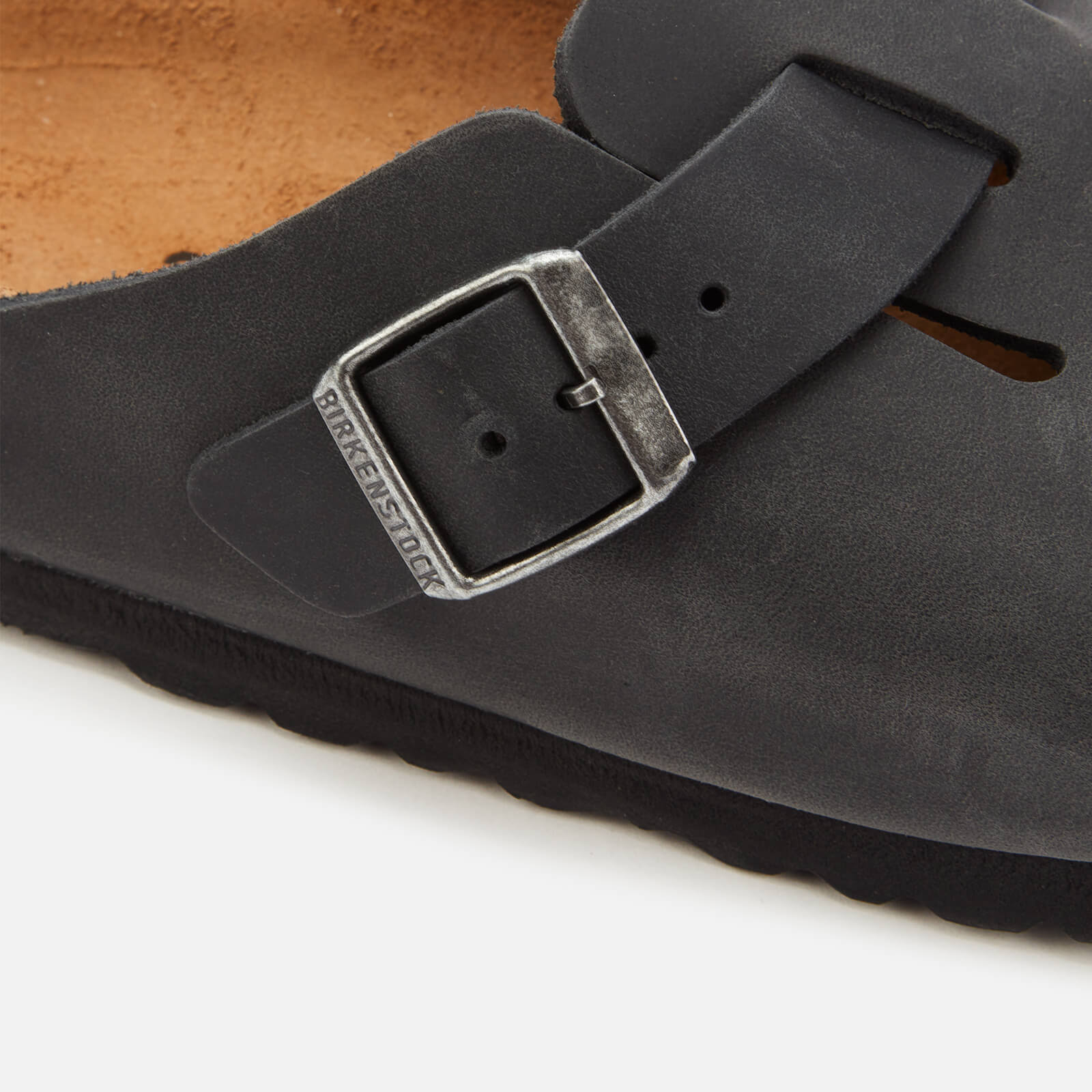Birkenstock Boston Oiled Leather Black Clogs