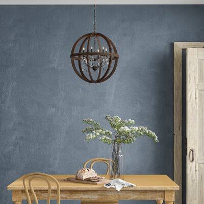 Birch Lane Heritage Filipe 3 - Light Candle Style Globe Chandelier