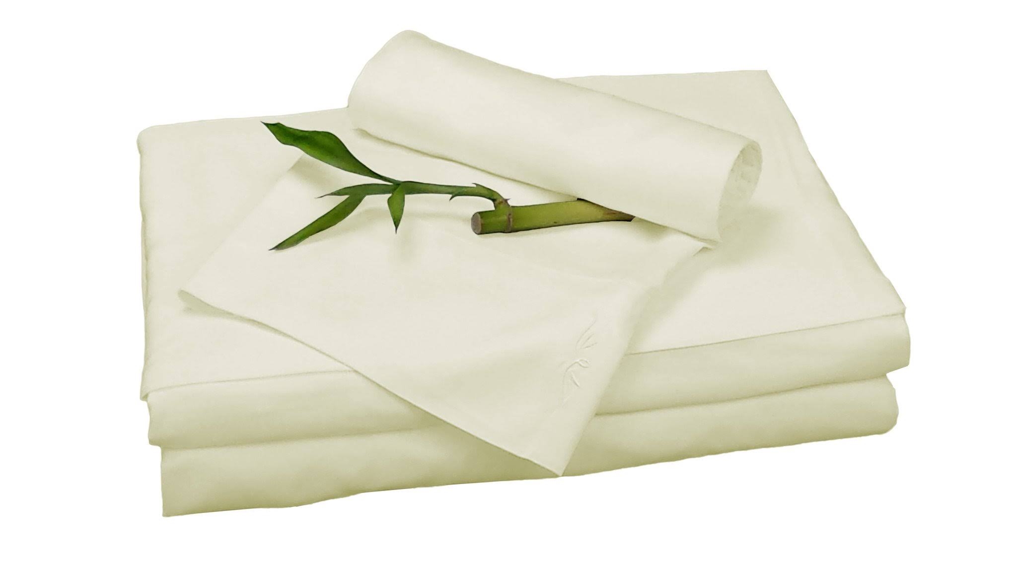 BedVoyage Rayon from Bamboo Ivory Sheet Set - Cal King