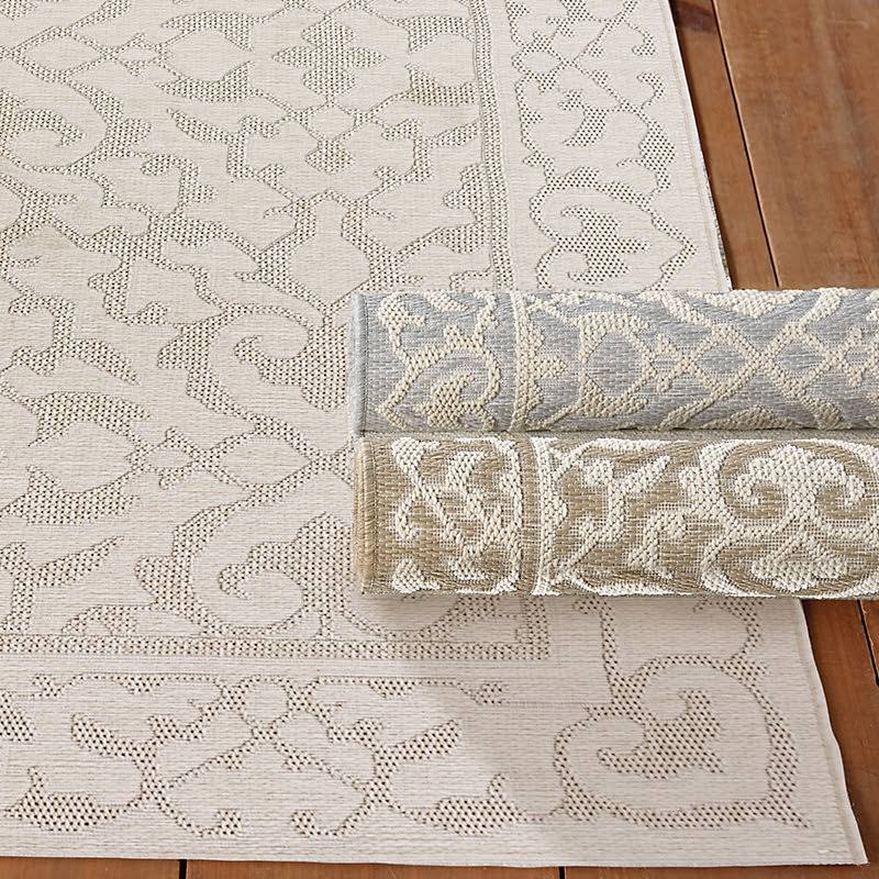 Valencia Indoor/Outdoor Rug Gray 3'95 x 5'7 - Ballard Designs