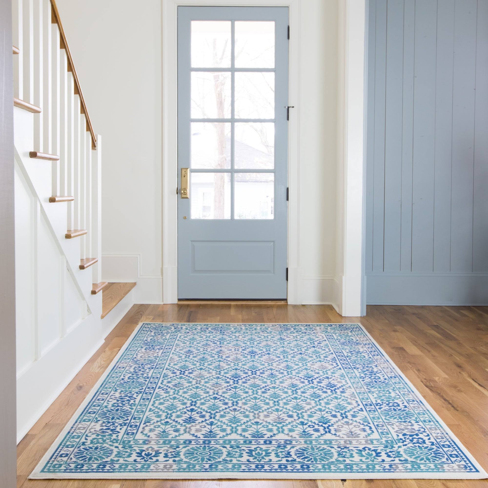 BALTA Tychon Blue 5 ft. x 7 ft. Oriental Area Rug