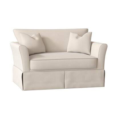 Birch Lane Estella Chair and A Half Body Fabric: Bull Natural