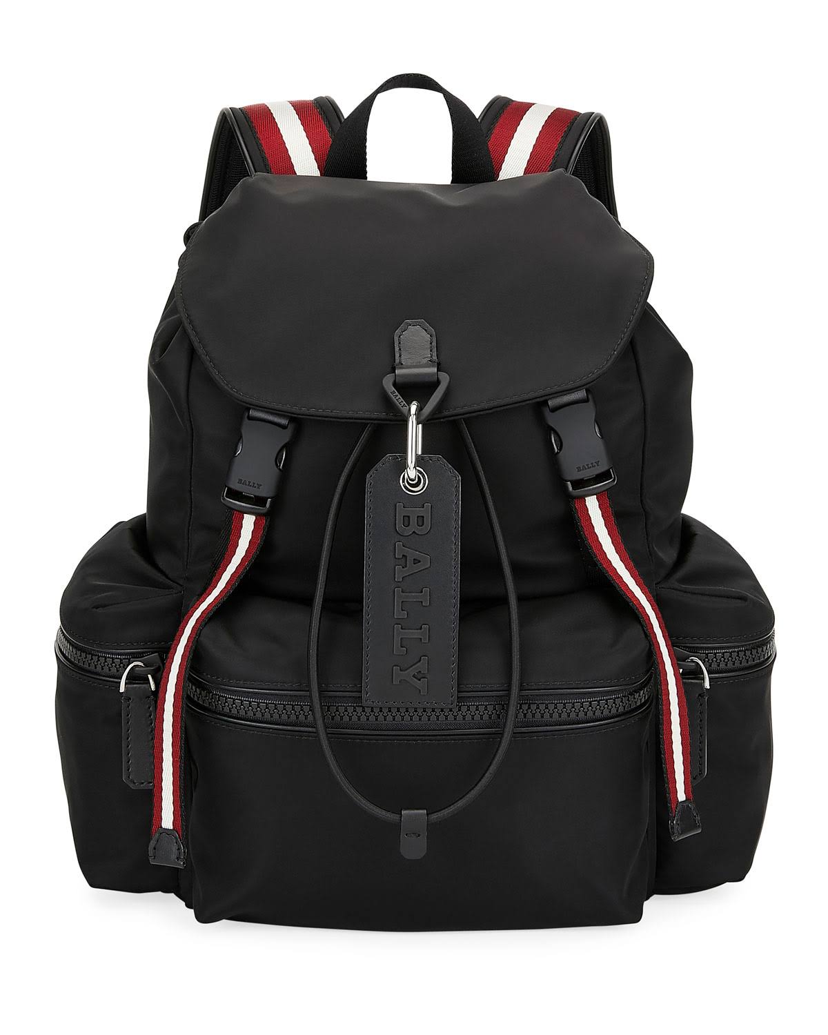 Bally Nylon Crew Backpack - Black