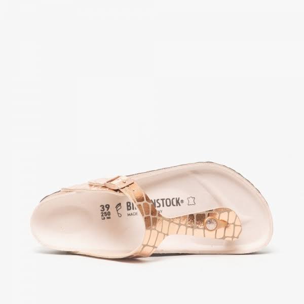 Birkenstock Adult Gizeh Bronze Microfiber Slides Sandals