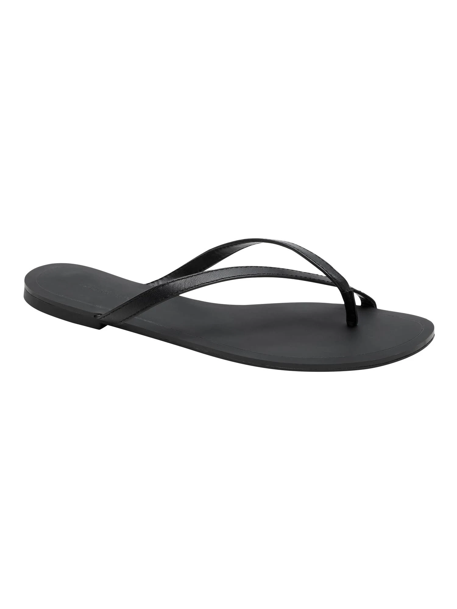 Banana Republic Women's Flip Flop Sandal Black Leather Size 6