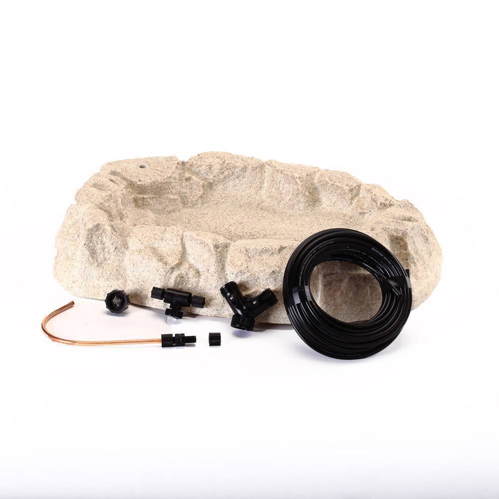 Birds Choice Rocky Mountain Ground Bird Bath with Dripper