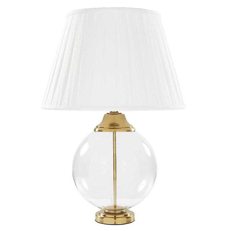 Jamie Glass Table Lamp White Drum - Ballard Designs