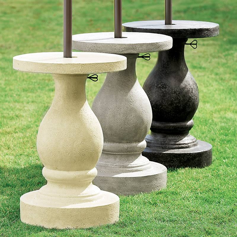 Baluster Patio Umbrella Stand Sand - Ballard Designs