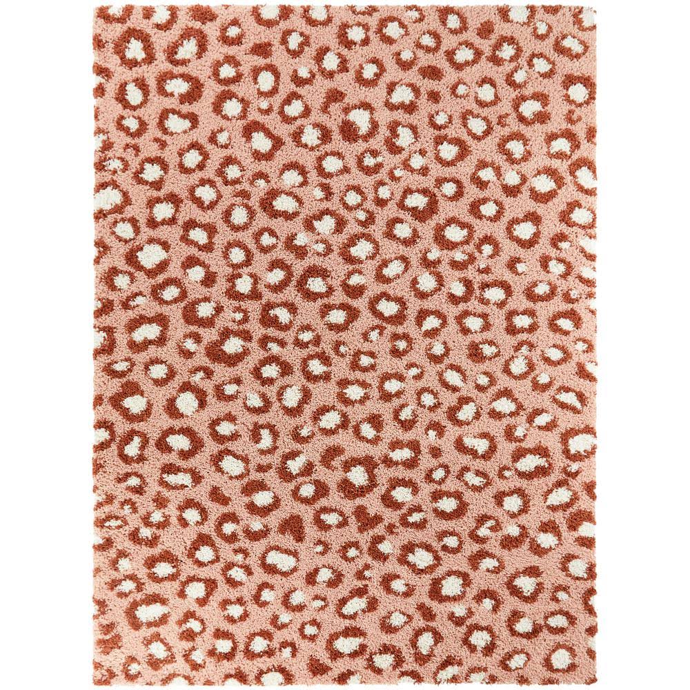 BALTA Alma Leopard Print Pink 8 ft. x 10 ft. Area Rug