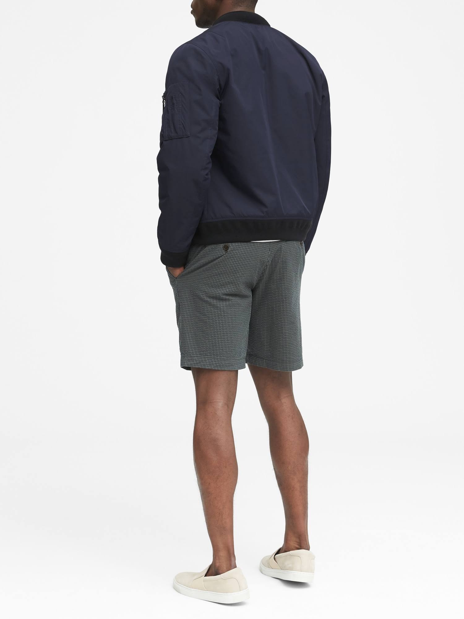 Banana Republic Men's Water-Resistant Lightweight Bomber Jacket Navy Size XXS