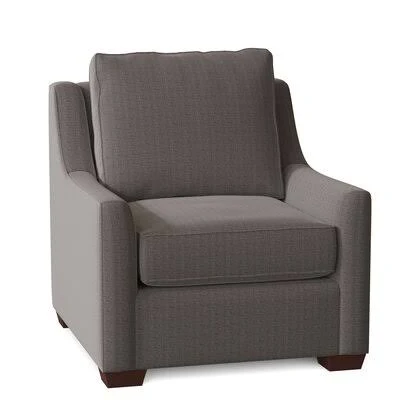 L? A 33x22 Wide Armchair Birch Lane Body Fabric: Zula Charcoal