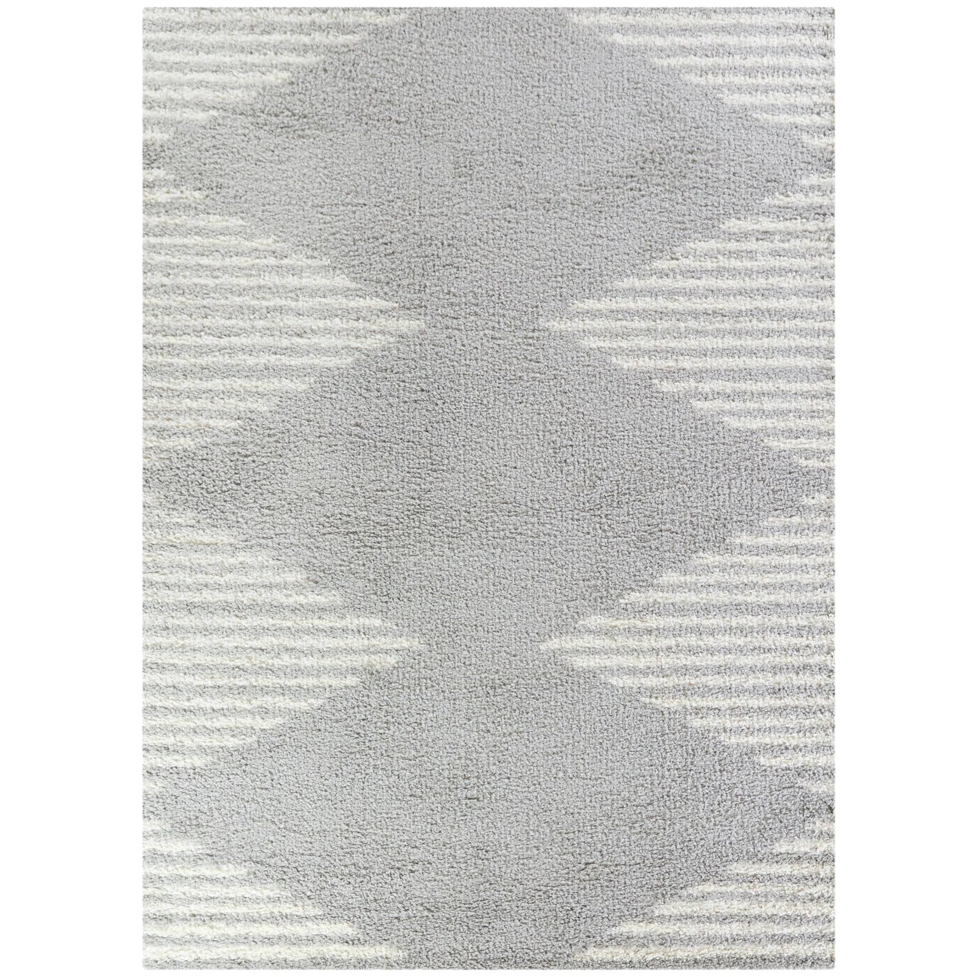 BALTA Hughes Teal 8 ft. x 10 ft. Striped Shag Area Rug, Blue