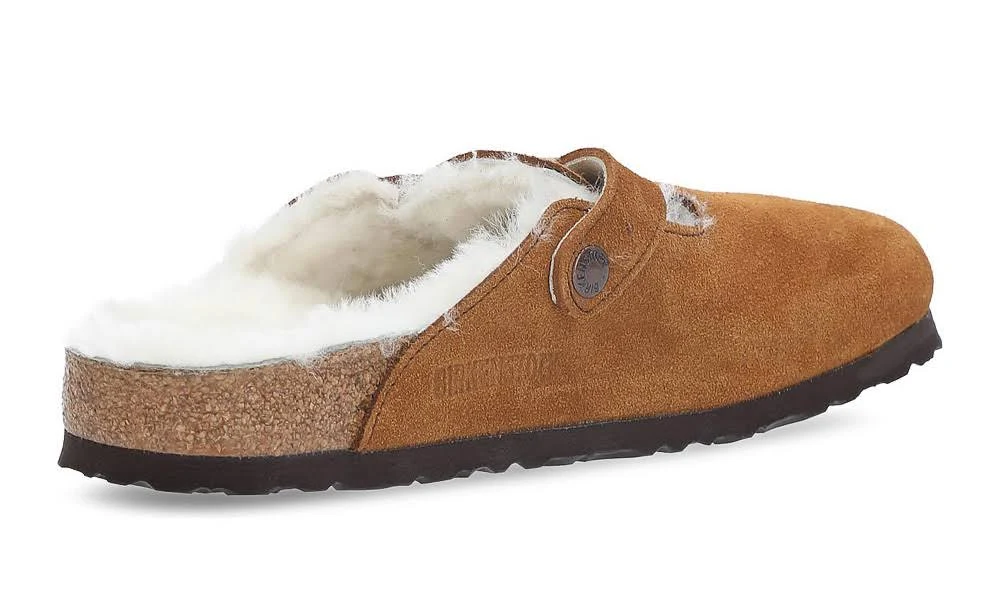 Birkenstock Boston Ladies Brown Mules Mink