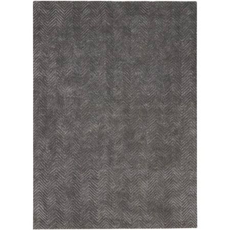 Union Rustic Manuel Deco Hand-Tufted Gray Area Rug, Size: Rectangle 5&3 inch x 7&4 inch