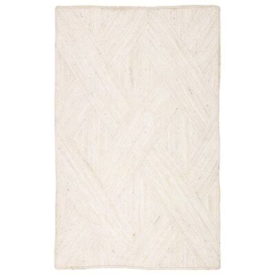 Lizbeth Geometric Hand-Woven Ivory Area Rug Birch Lane Rug Size: Rectangle 8&10x22 x 11&9x22