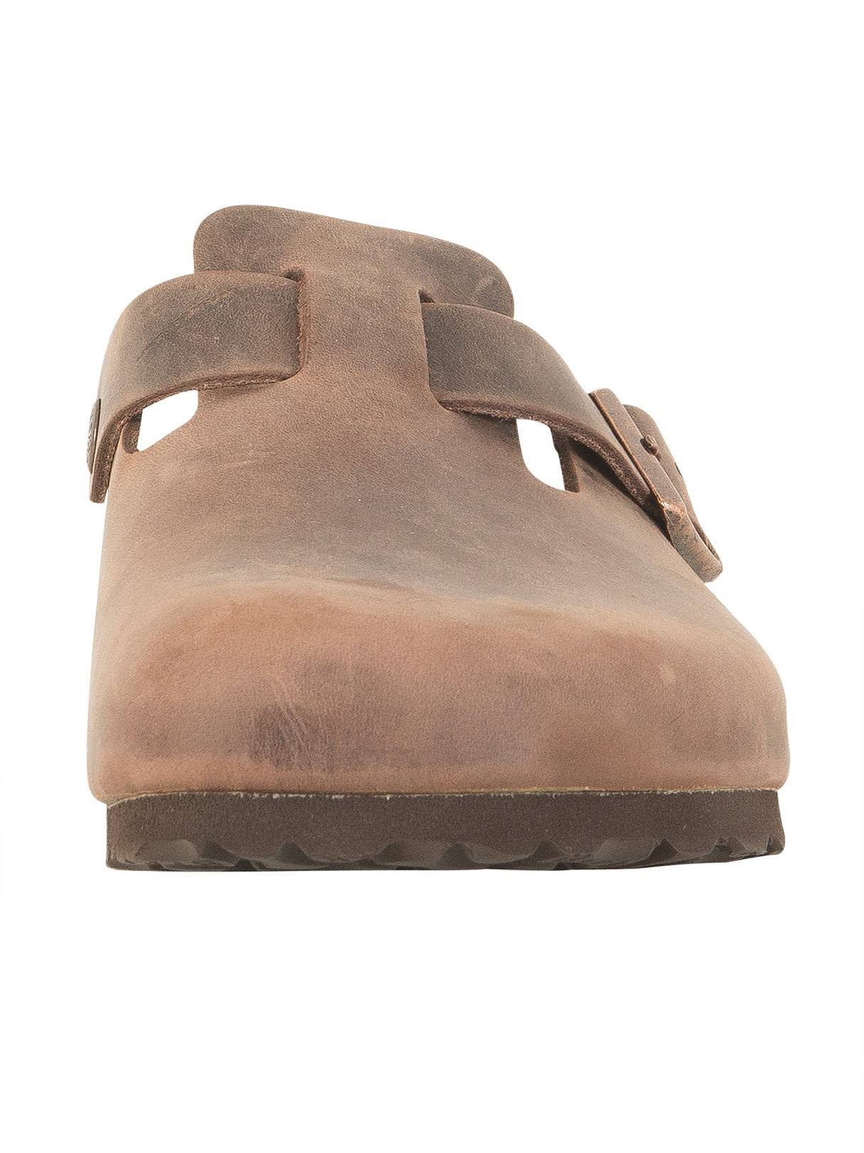 Birkenstock Boston Oiled Leather Clogs - Habana