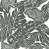Graphic Palm Wallpaper Pearl - Ballard Designs