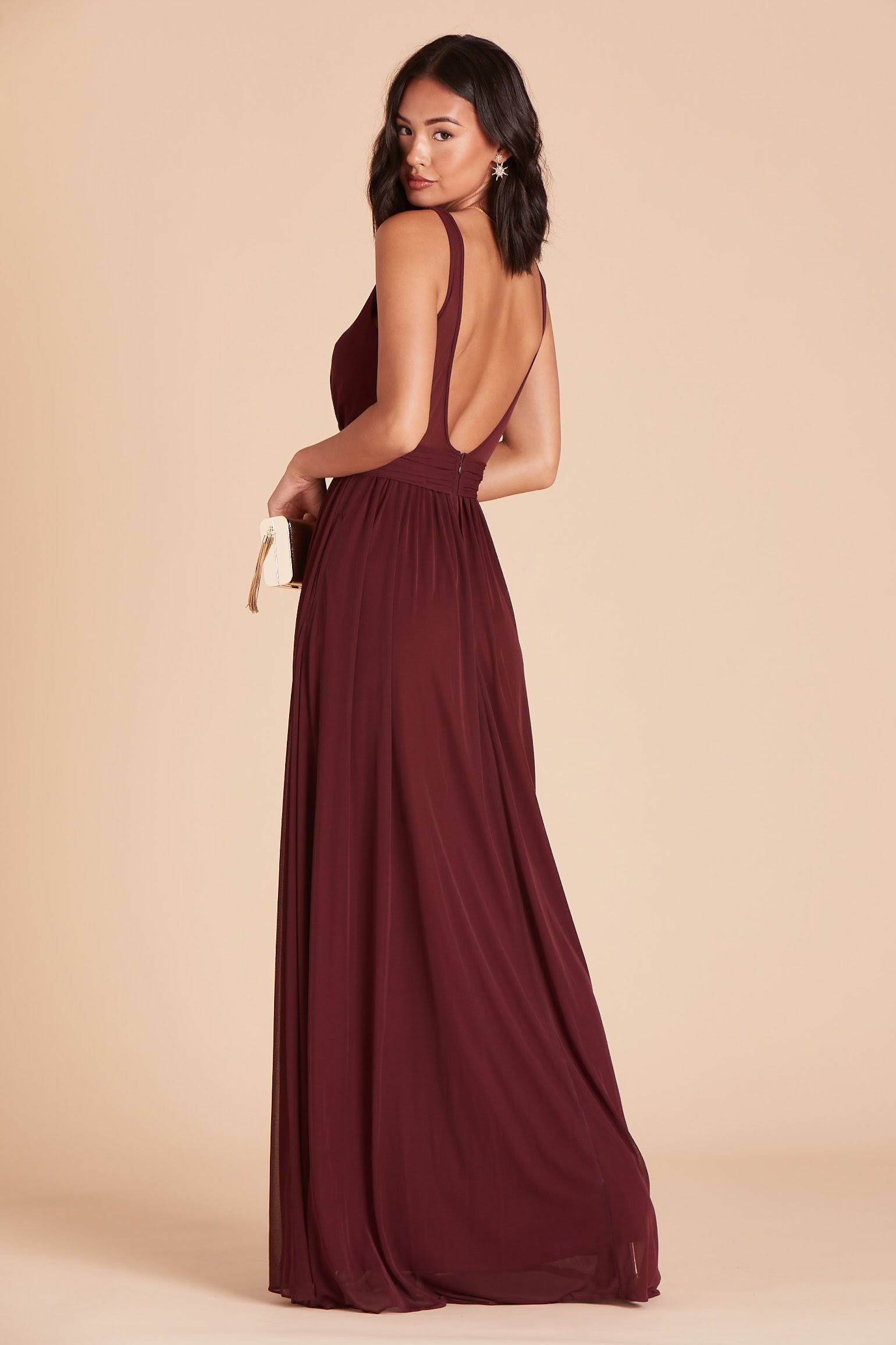 Birdy Grey Jan Bridesmaid Dress in Cabernet S / Cabernet