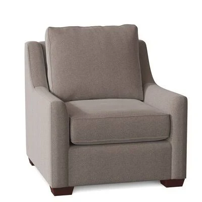 L? A 33x22 Wide Armchair Birch Lane Body Fabric: Devon Heather