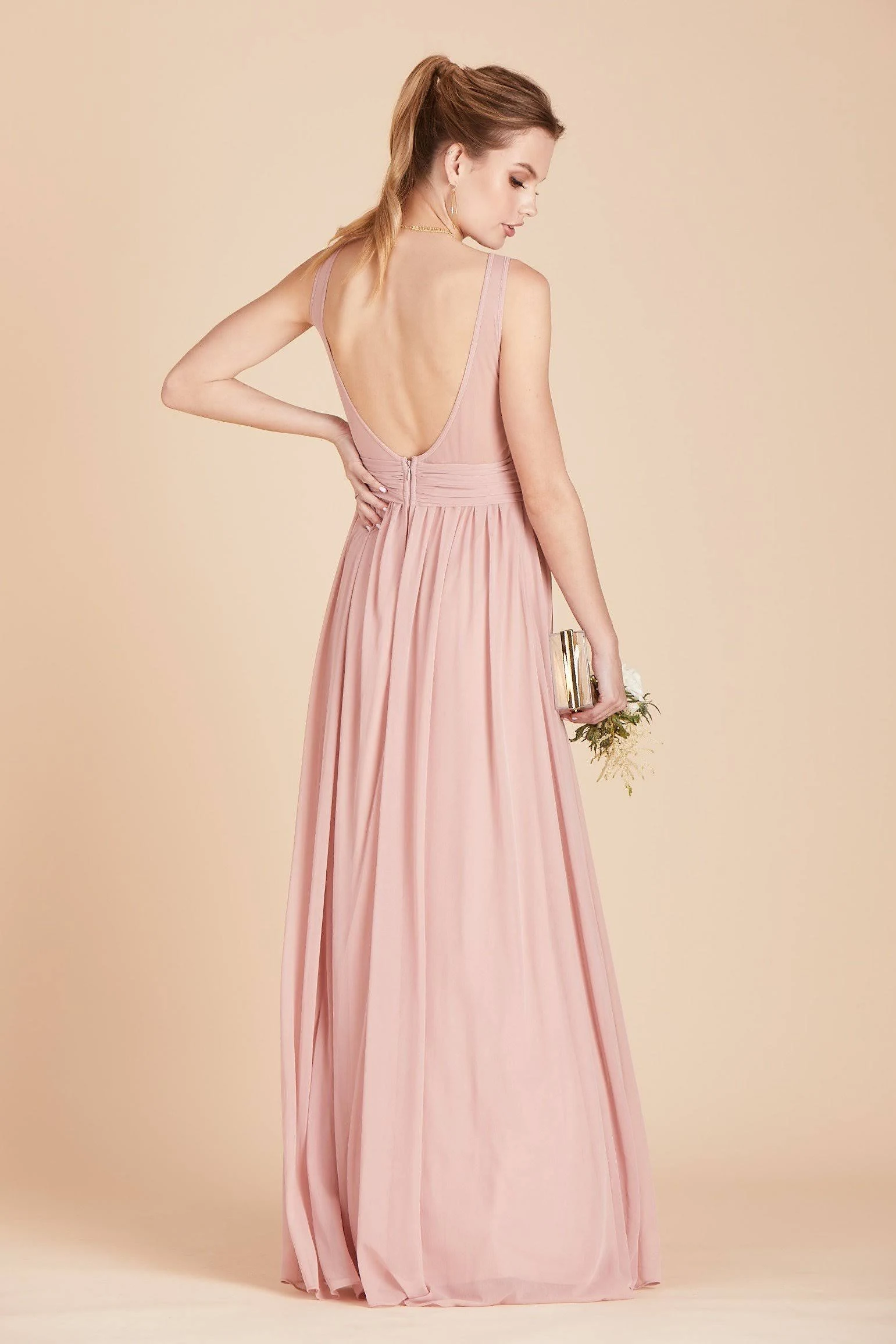 Birdy Grey Jan Bridesmaid Dress in Rose Quartz Xs / Rose Quartz