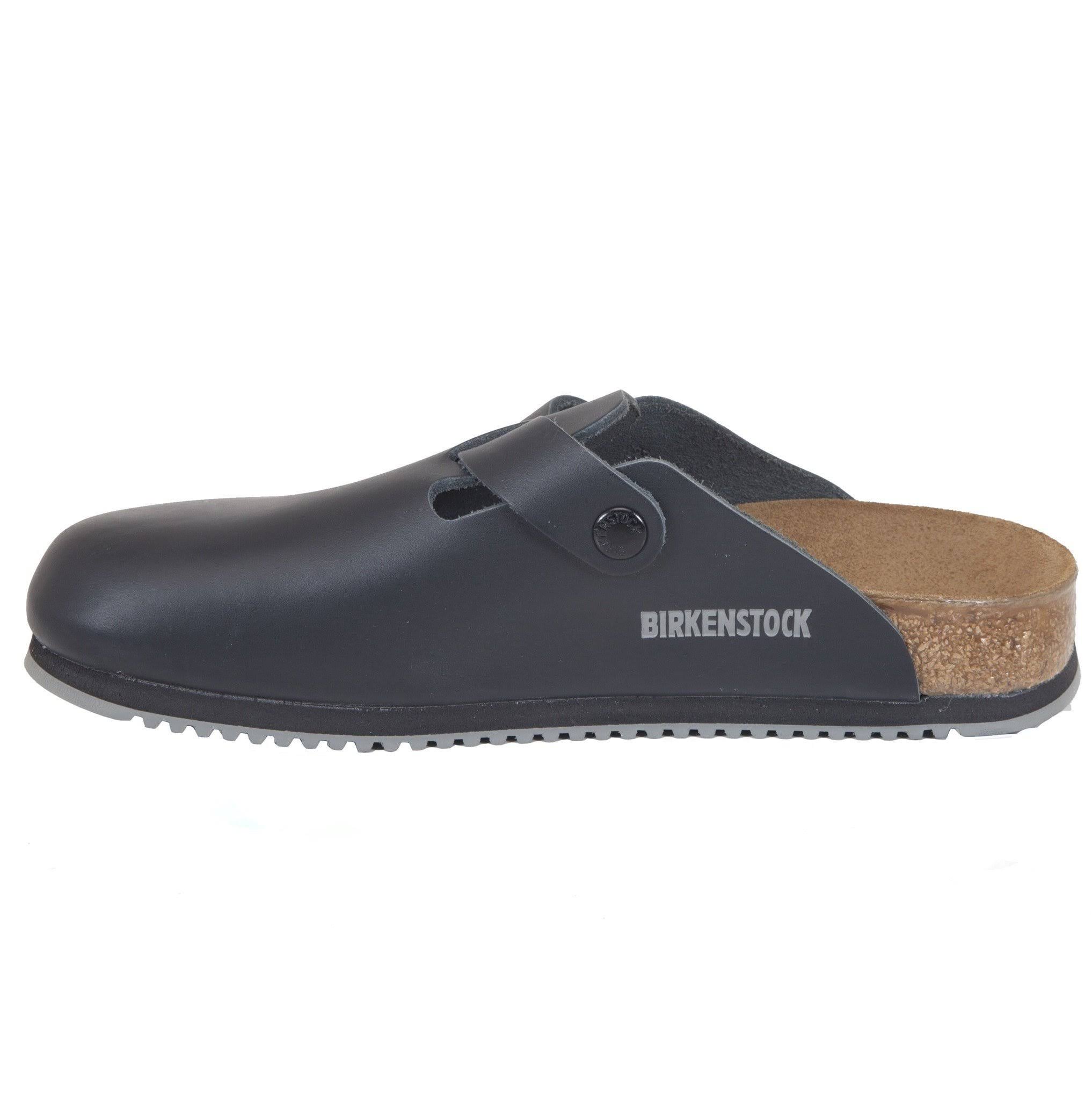Birkenstock Unisex Boston Super Grip Black Clog - 38 Reg