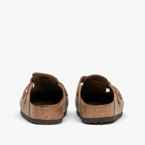 Birkenstock Boston Oiled Leather Tobacco Brown Clogs