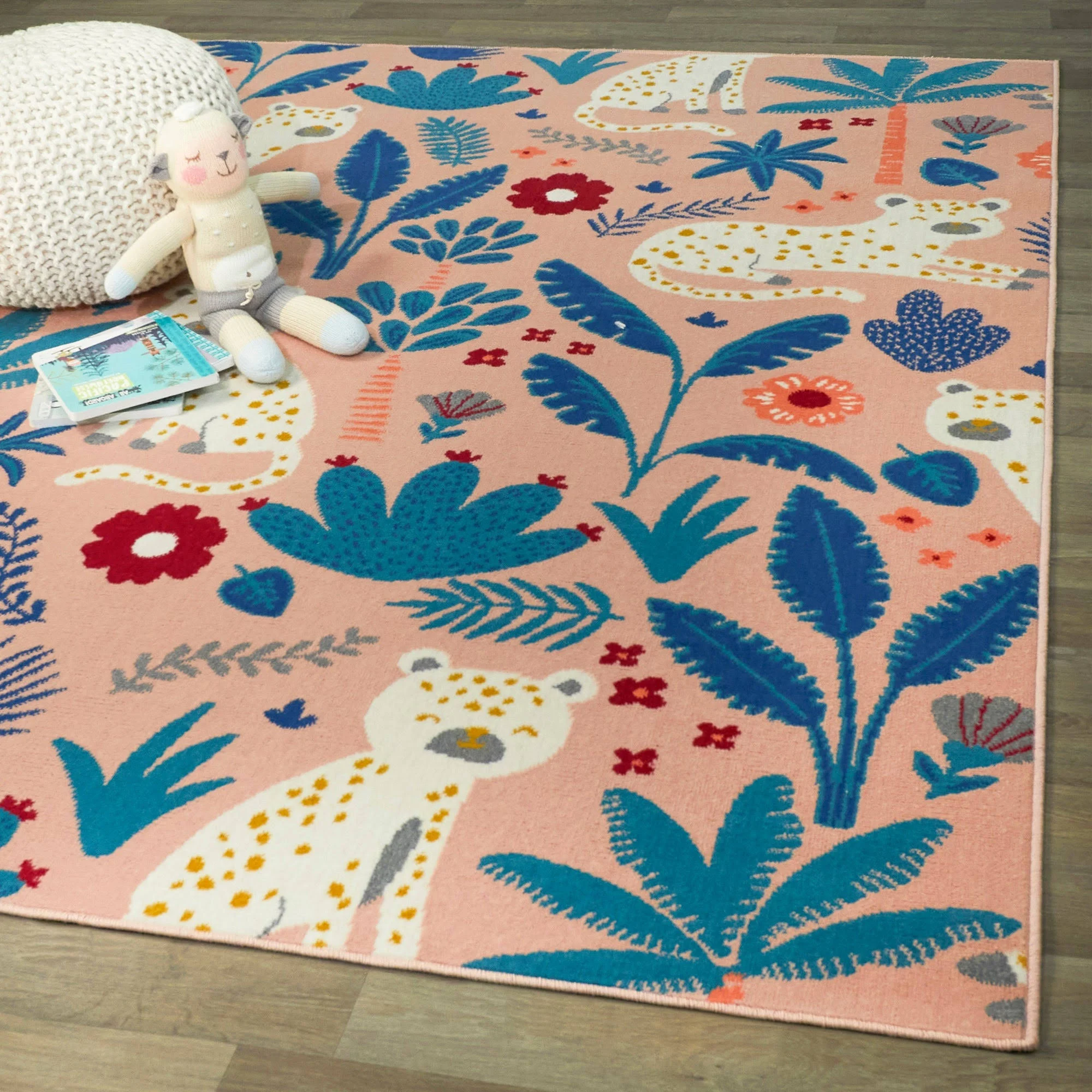 Balta Serengeti Multicolor 4 ft. x 6 ft. Kids Area Rug