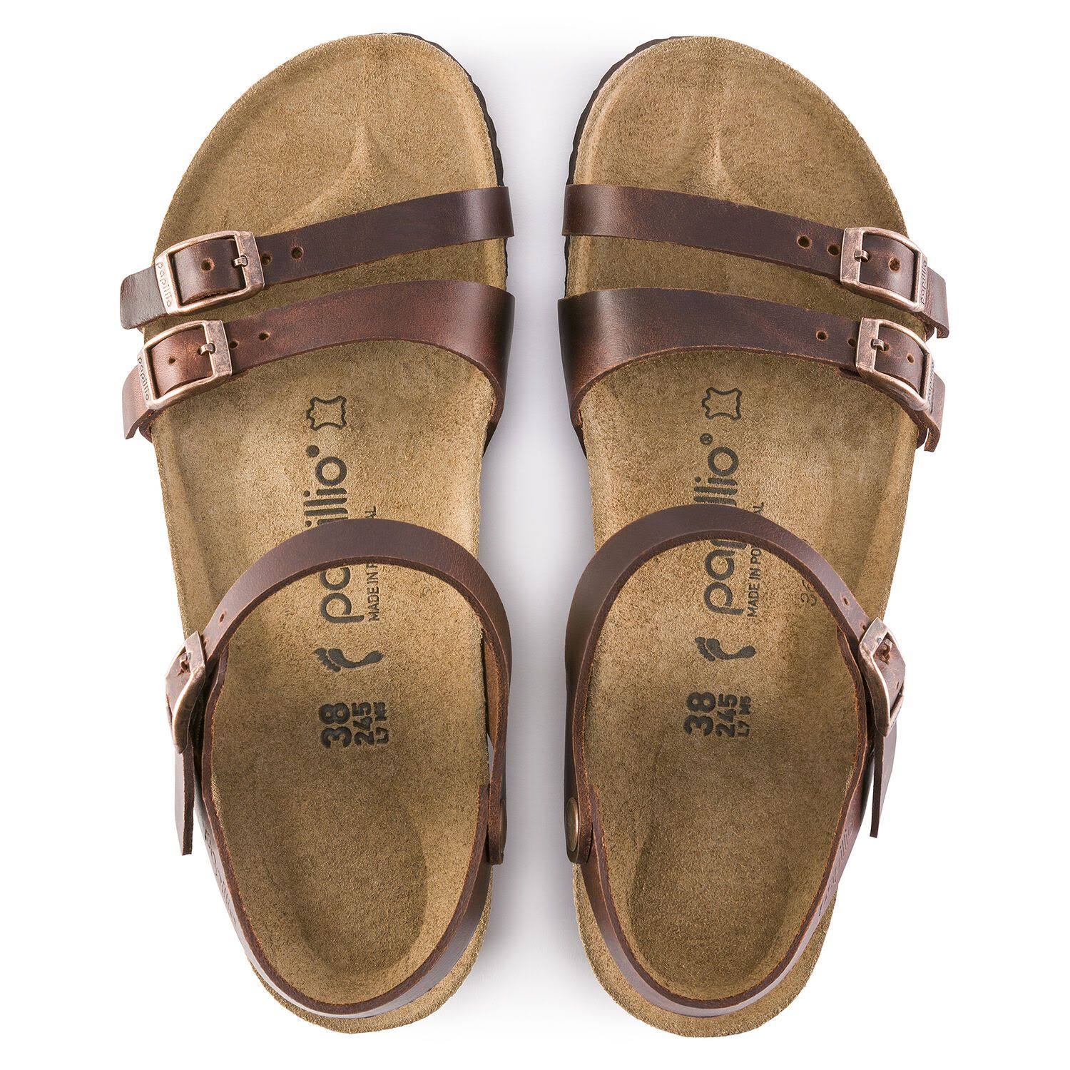 Birkenstock Women's Lana Sandal - 41 - Cognac