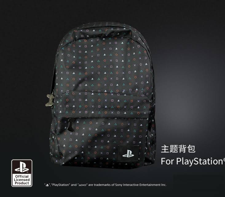 PlayStation Button Sublimated Print Backpack