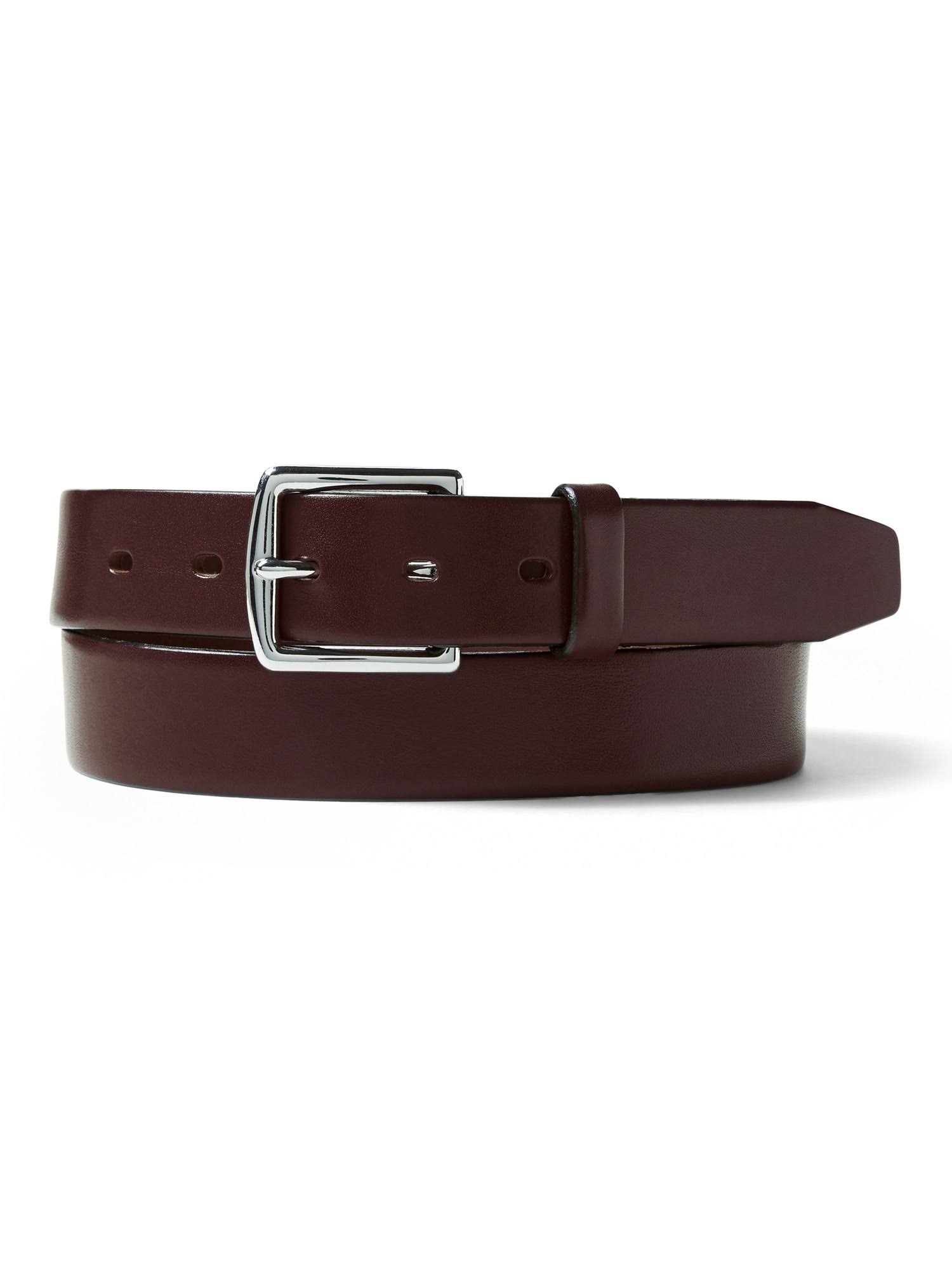 Banana Republic Men's Italian Leather Belt Burgundy Size 36