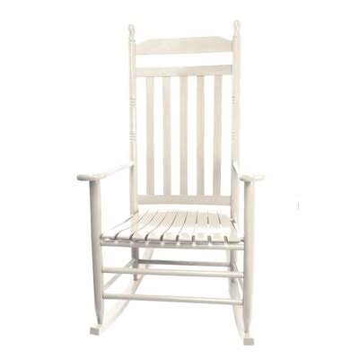 Fong Rocking Chair Color: Antique White
