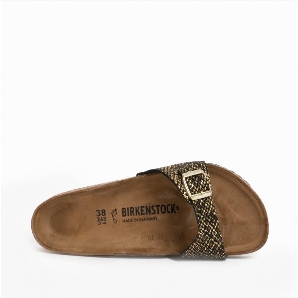 Birkenstock Madrid 1018456 Ladies One Strap Sandals Shiny Python