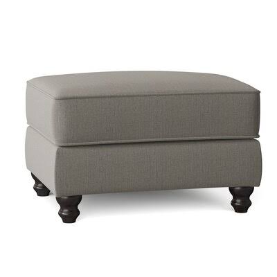 Birch Lane Woburn 31x22 Rectangle Standard Ottoman Body Fabric: Baet Ash, Leg Color: Black Walnut