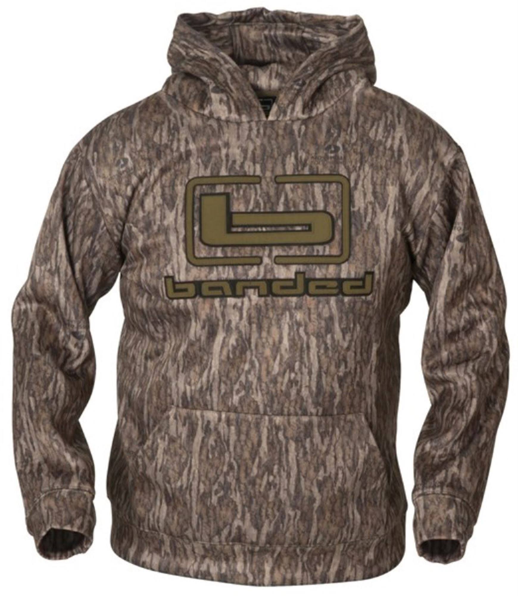 Banded Logo Hoodie, Mossy Oak Bottomland, Large