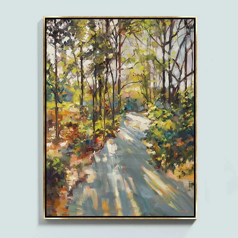 A Sunlit Stroll Framed Canvas 32x22 x 24x22 - Ballard Designs