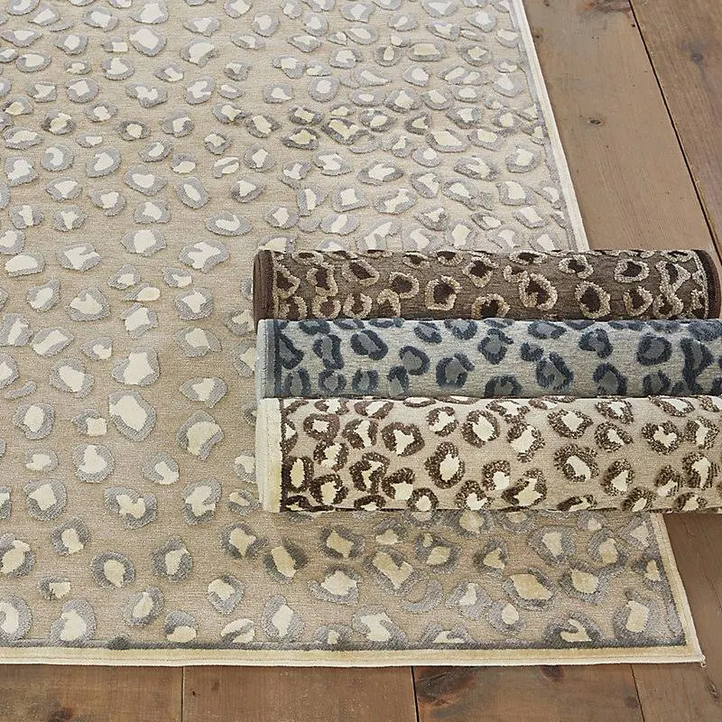 Celine Cheetah Rug Creme 4& x 5&7x22 - Ballard Designs
