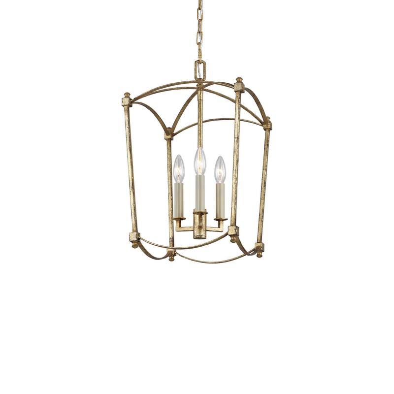 Feiss Thayer 4-Light Chandelier Smith Steel