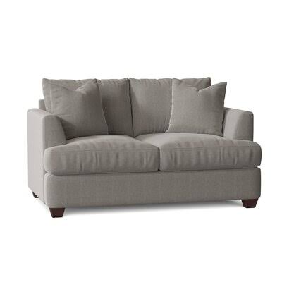 Kenna 63x22 Recessed Arm Loveseat Birch Lane Body Fabric: Hanover Concrete