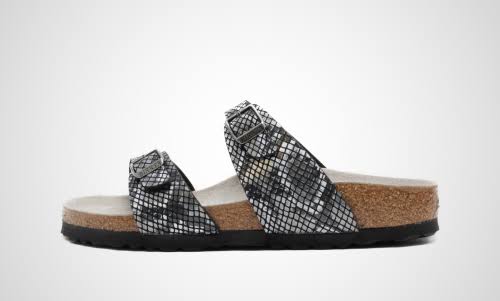 Birkenstock W Sydney MF - Python Black - US 8 - Women