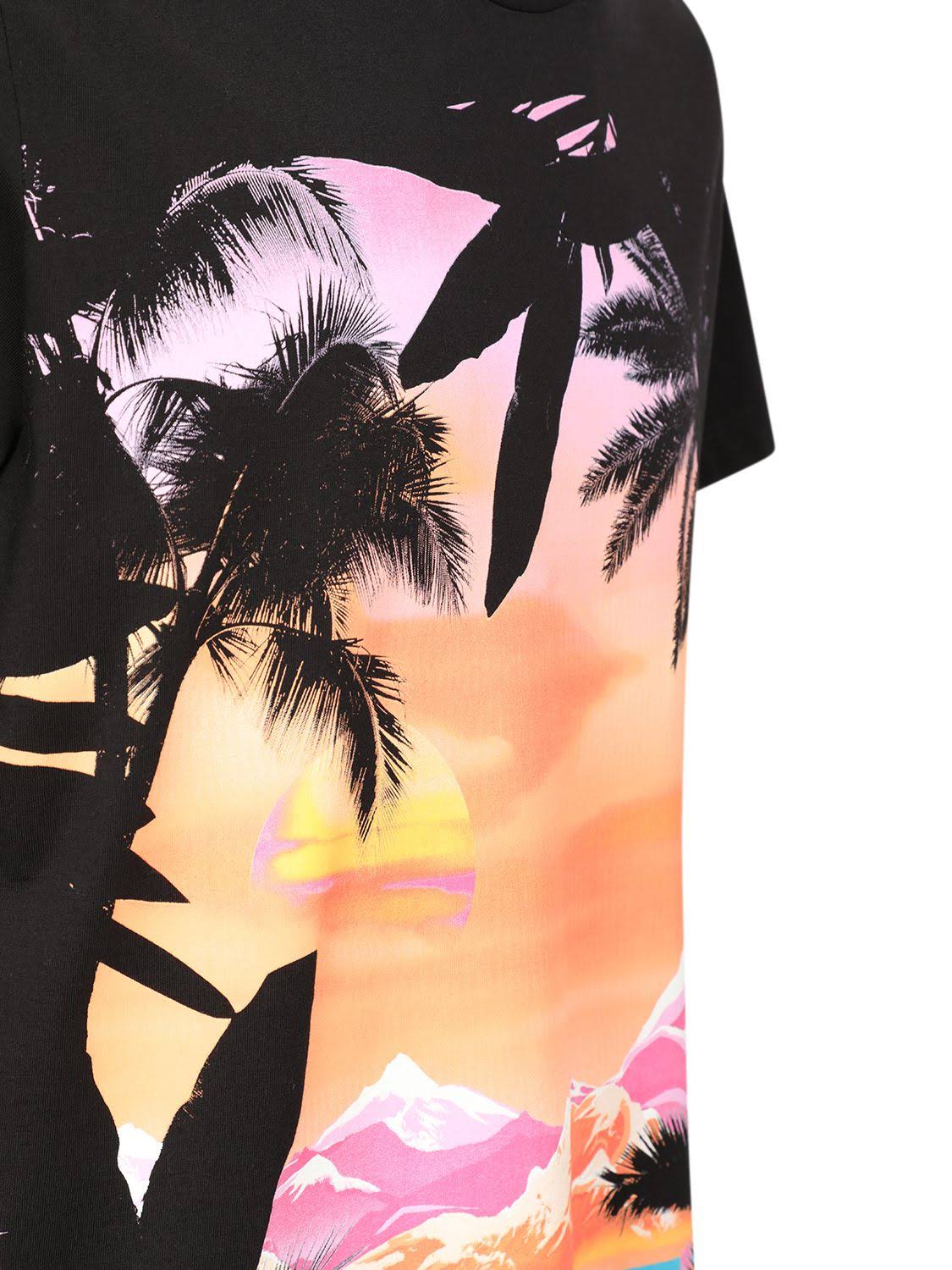 Balmain Black Printed T-Shirt
