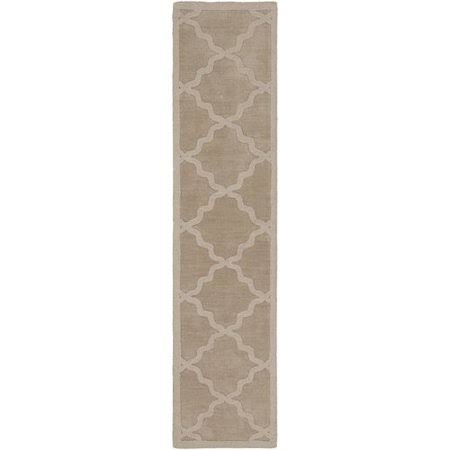 Blankenship Geometric Handmade Wool Khaki Area Rug Charlton Home Rug Size: Runner 2&3x22 x 14&