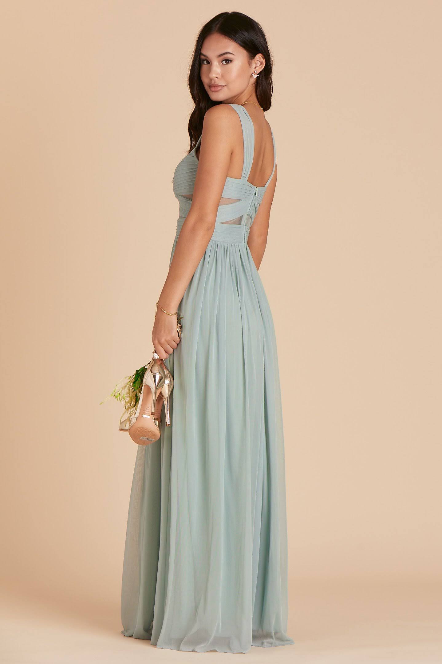Birdy Grey Elsye Bridesmaid Dress in Sage XXL / Sage