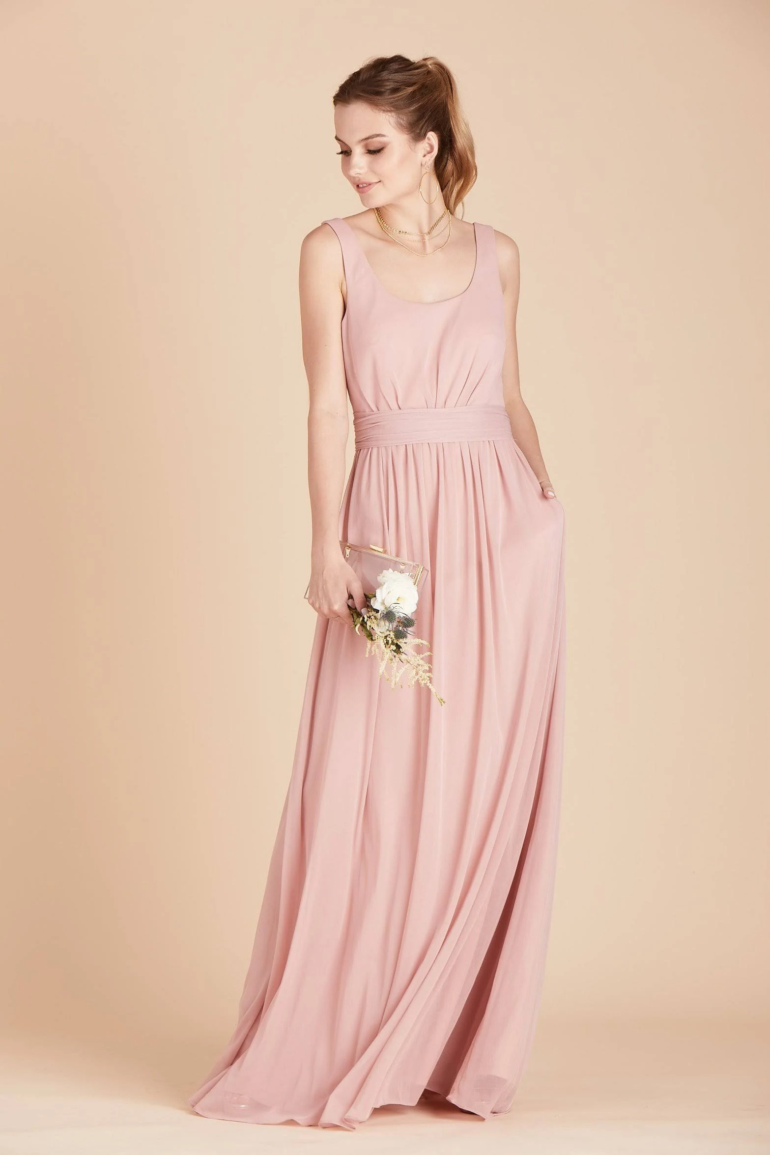 Birdy Grey Jan Bridesmaid Dress in Rose Quartz L / Rose Quartz