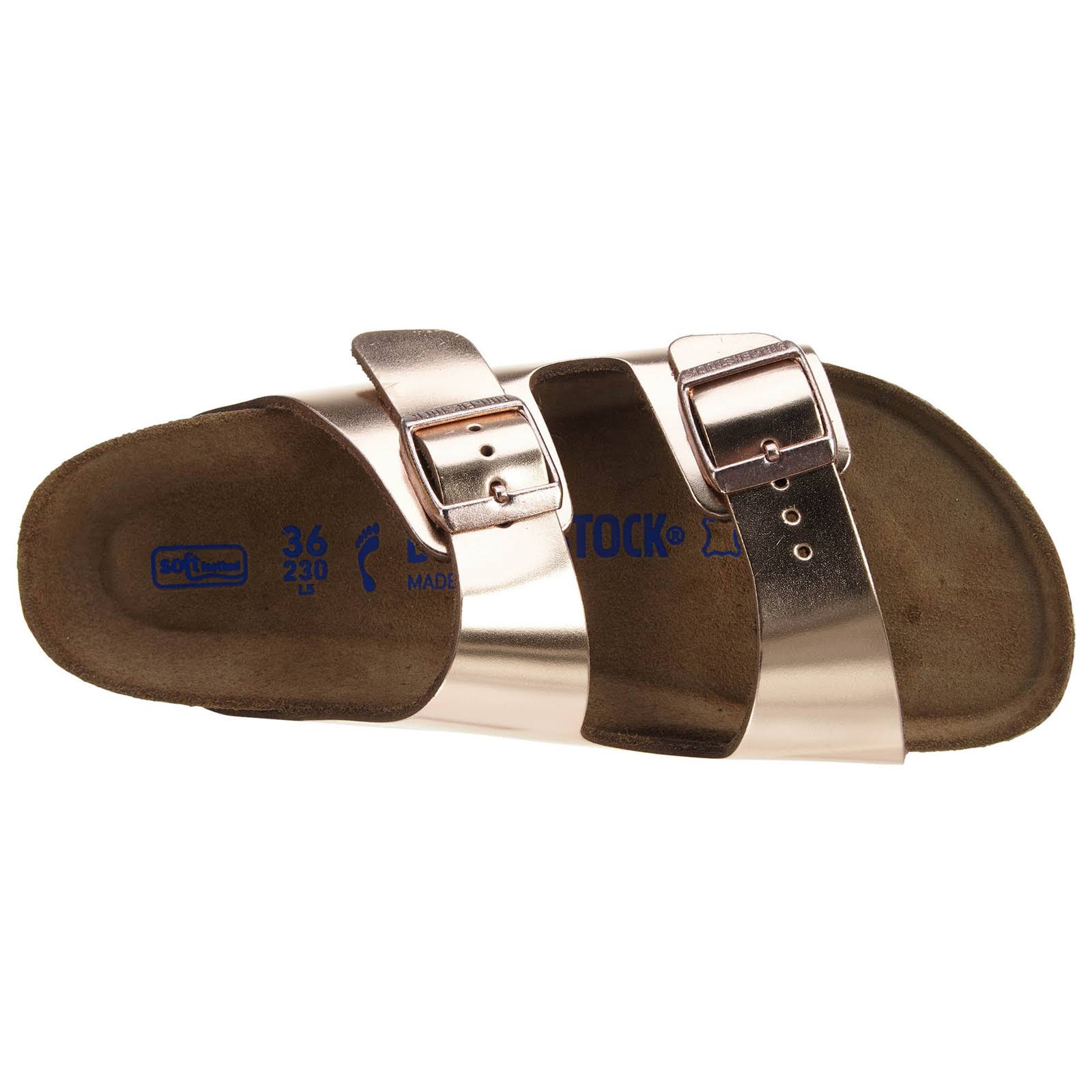 Birkenstock Arizona SFB Leather Sandals - Copper