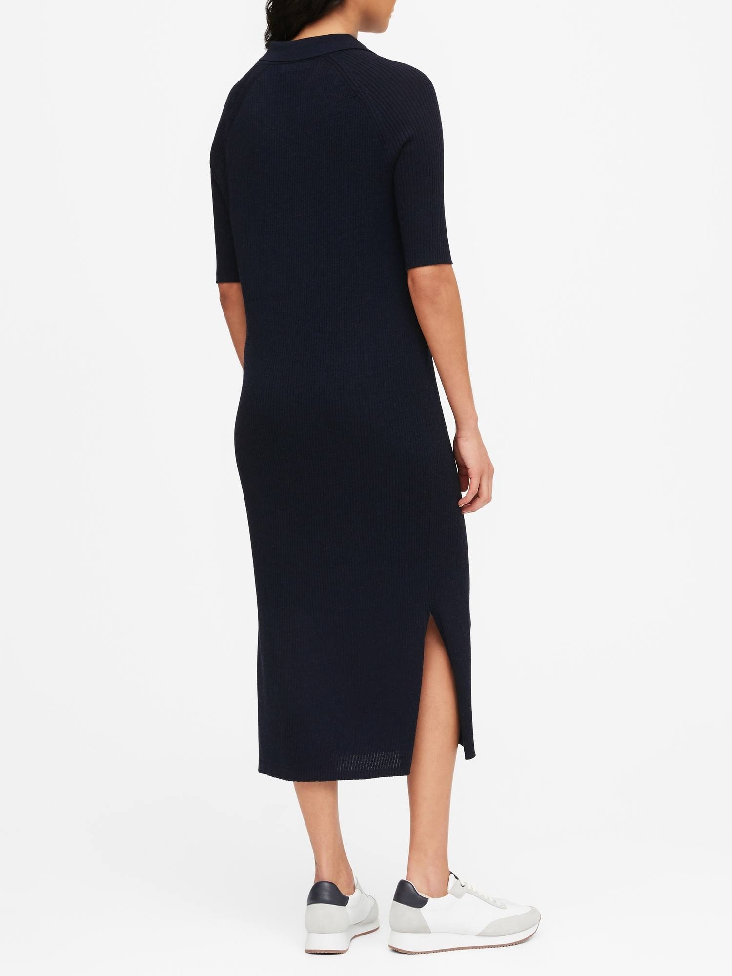 Banana Republic Women's Japan Exclusive Polo Shirt Sweater Dress Navy Size XS